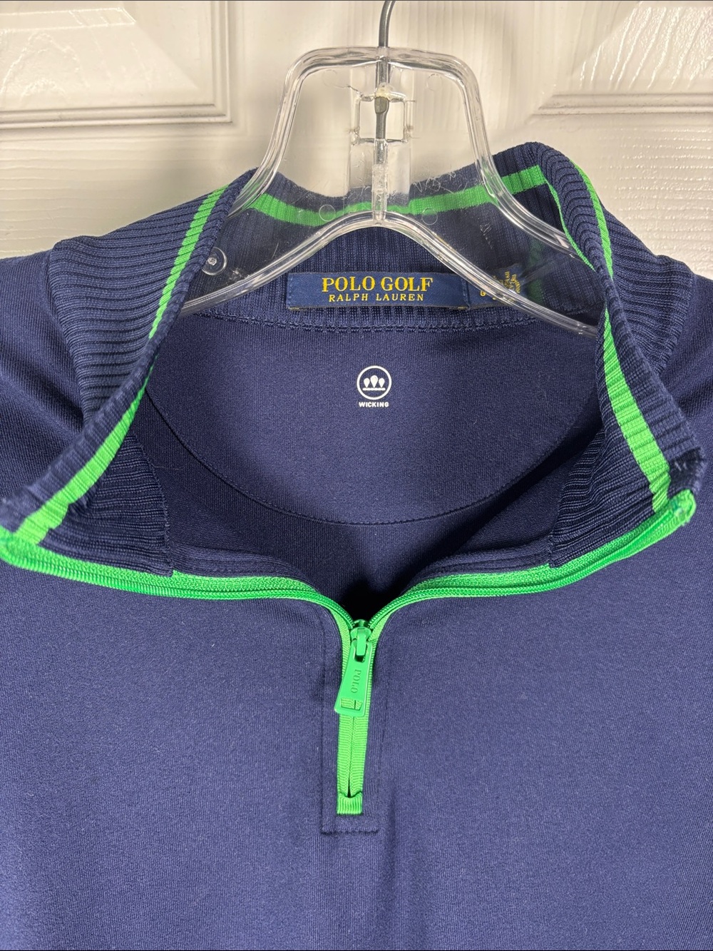 Polo Golf Ralph Lauren Extreme Jersey French Navy Womens Golf Pullover Top Large - Picture 3 of 8